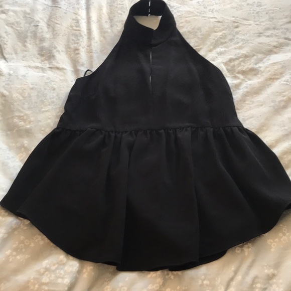 NWT Elizabeth and James Peplum backless Halter M - Picture 6 of 8